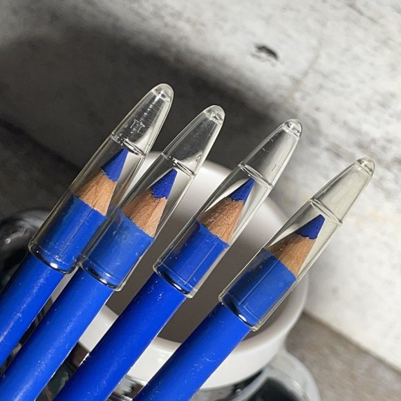 VTG Lot of 4 Jordana Kohl Kajal Eyeliner Pencil Matte ELECTRIC BLUE - Picture 10 of 12